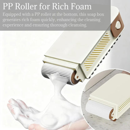 Foaming Soap Box with Roller Scrub