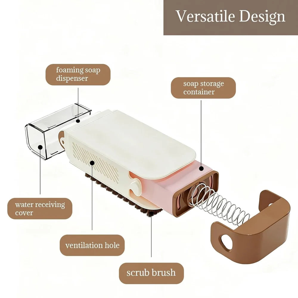 Foaming Soap Box with Roller Scrub